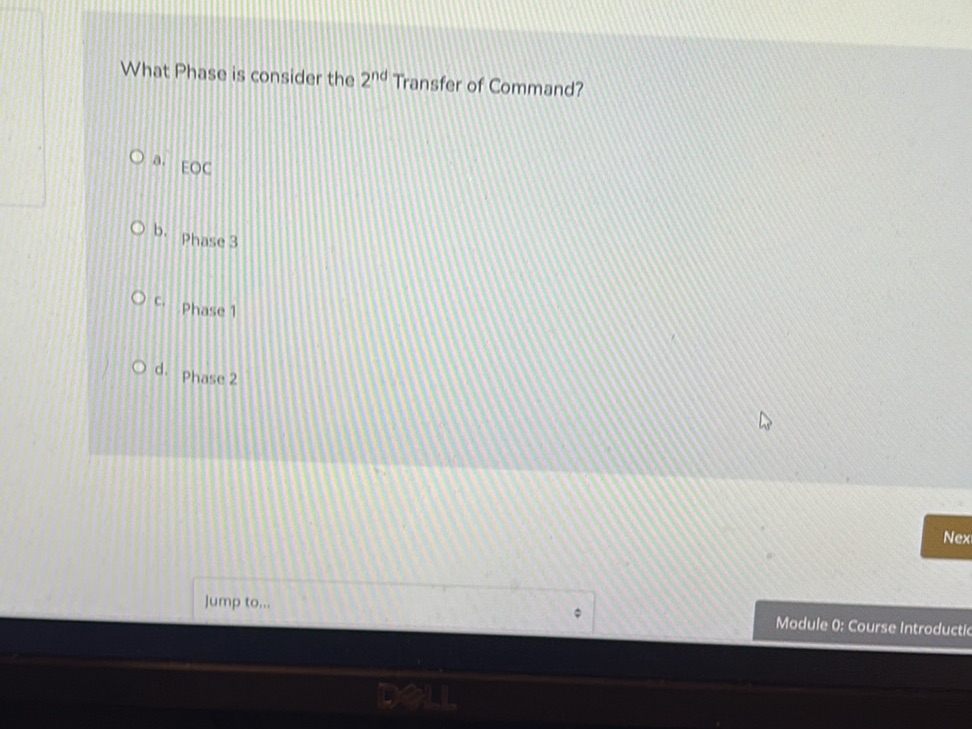 What Phase is consider the 2nd Transfer of