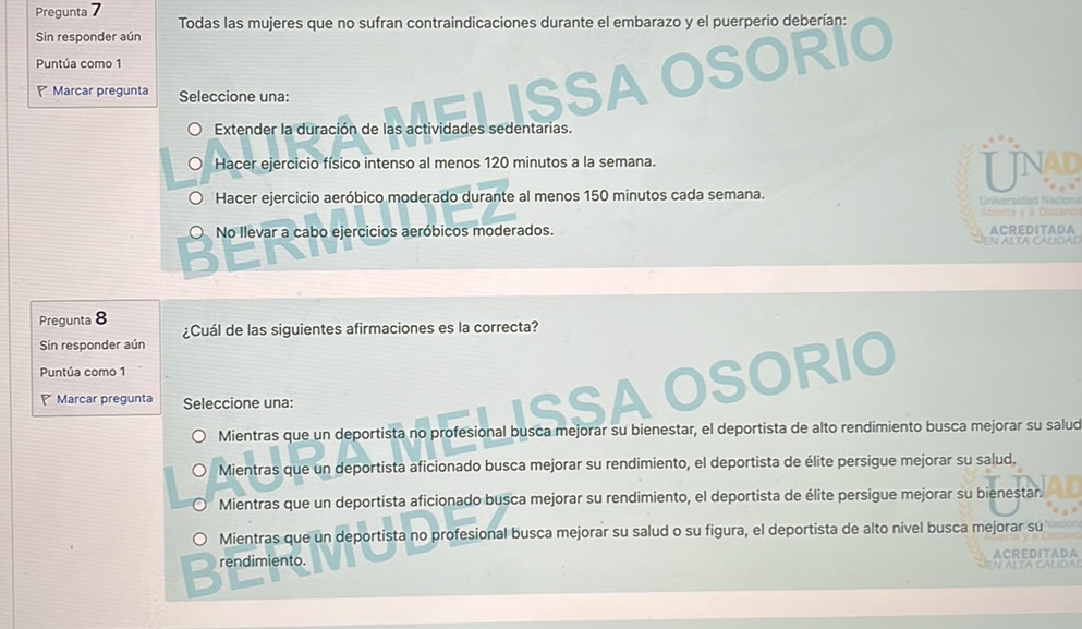 Pregunta 7 Todas las mujeres que no sufran | StudyX