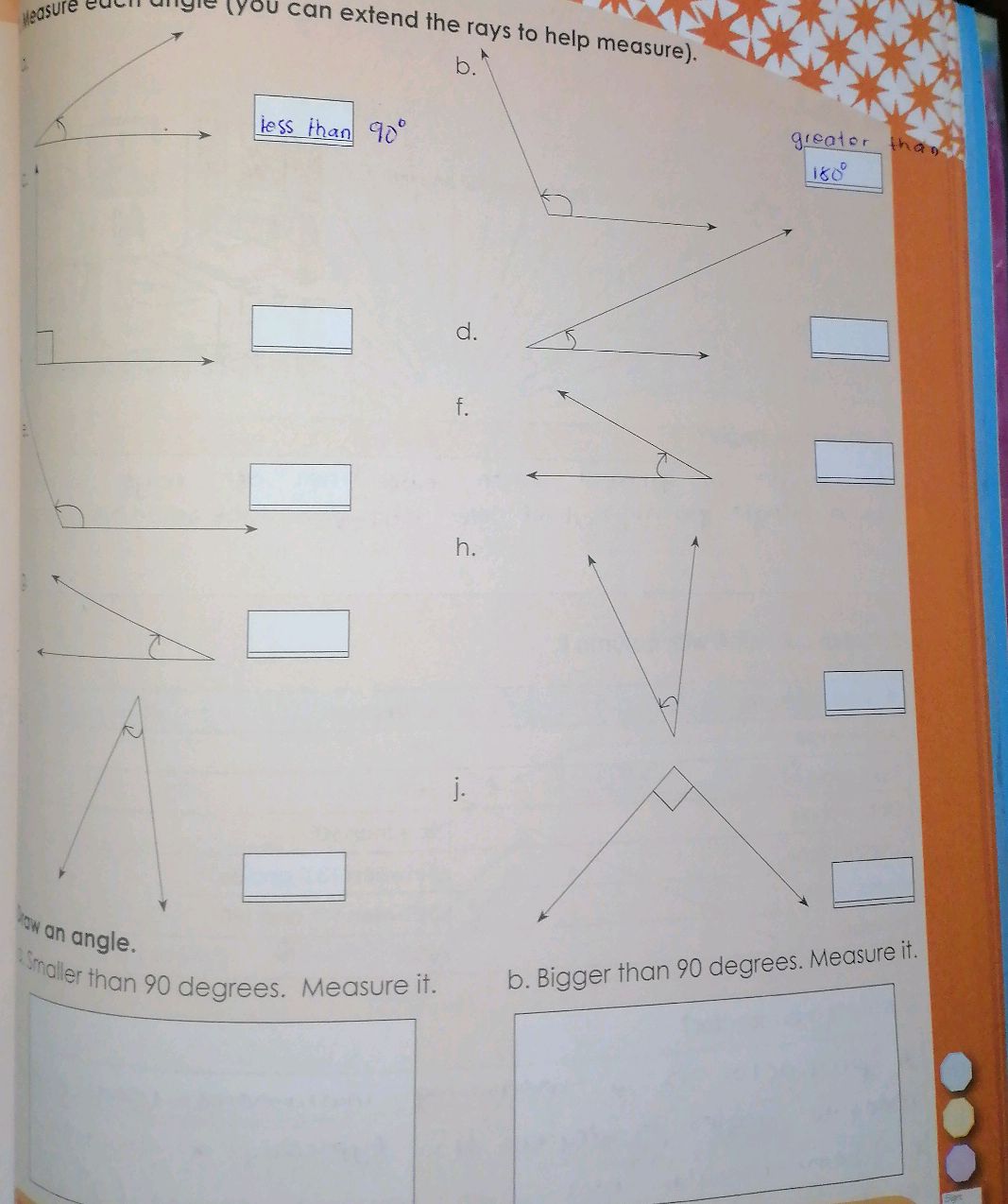 Measure each angle (you can extend the rays | StudyX
