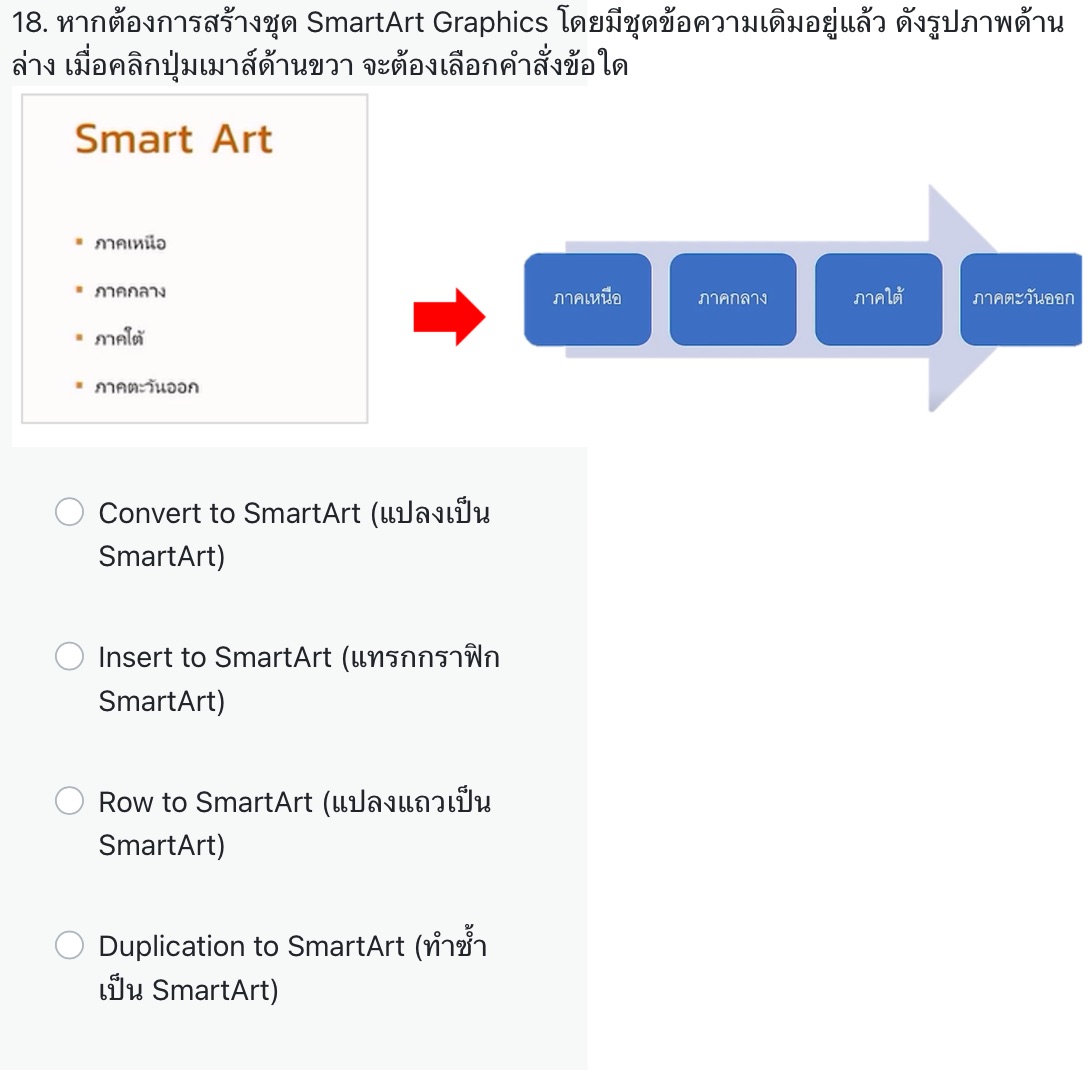 Smartart Lock หากต้องการสร้างชุด SmartArt Graphics