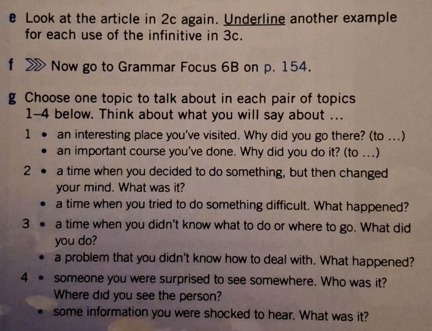 e Look at the article in 2c again. Underline | StudyX
