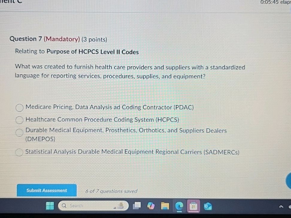 Question 7 (Mandatory) (3 points) Relating | StudyX