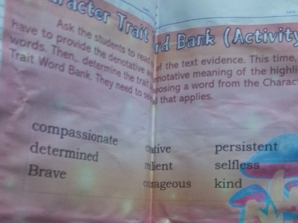 Ask the students to read words. Then,