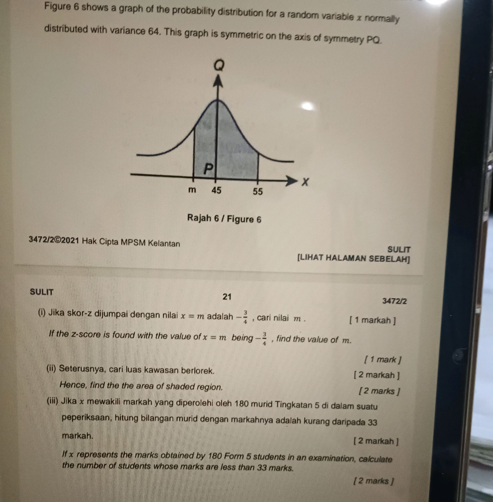 Figure 6 shows a graph of the probability | StudyX