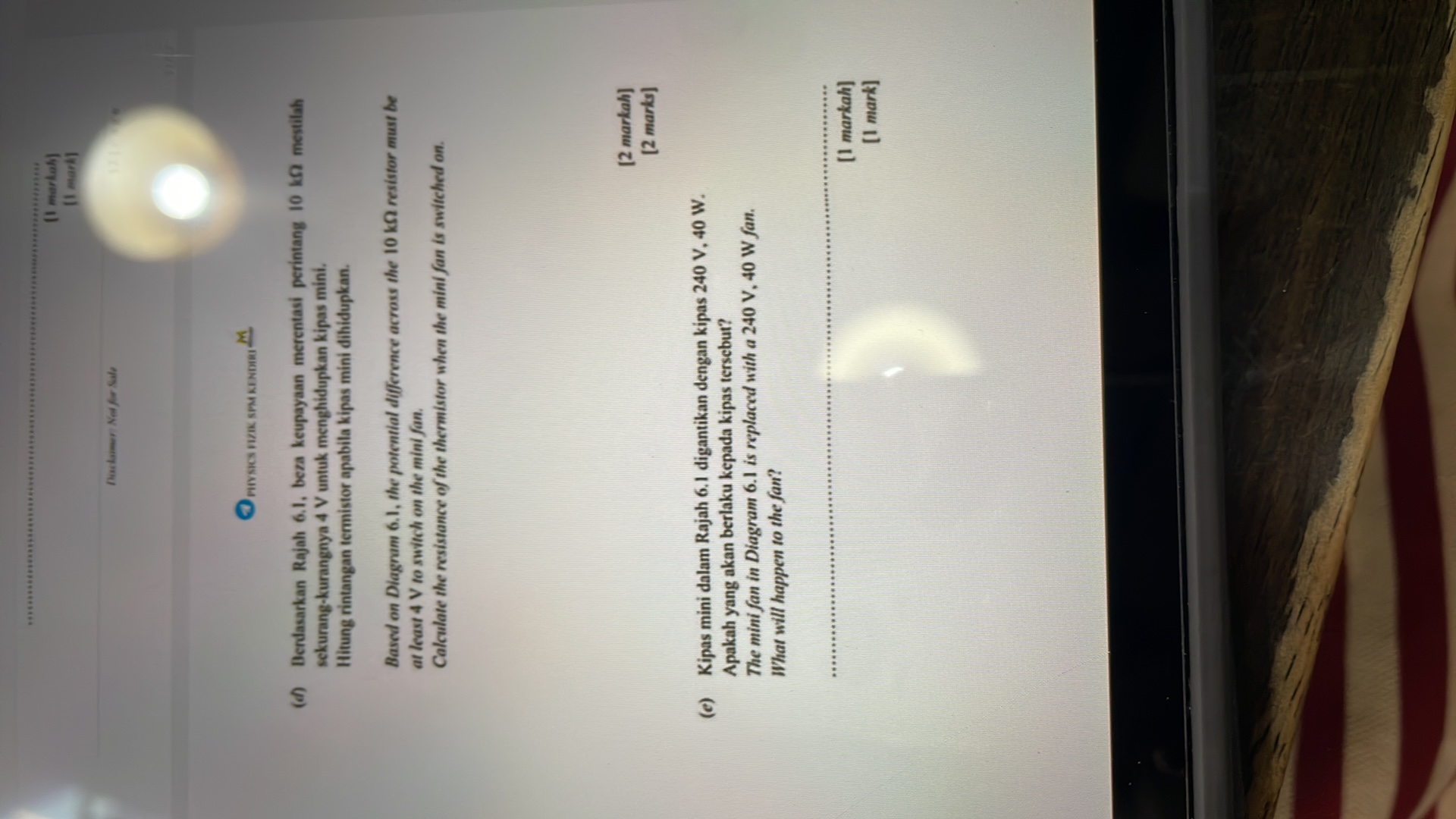 Rajah 6.1 dan Rajah 6.2 menunjukkan dua | StudyX