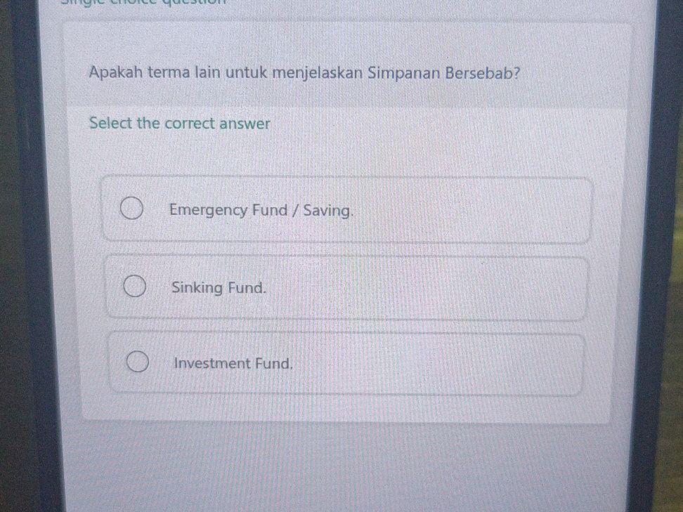 Apakah terma lain untuk menjelaskan Simpanan | StudyX