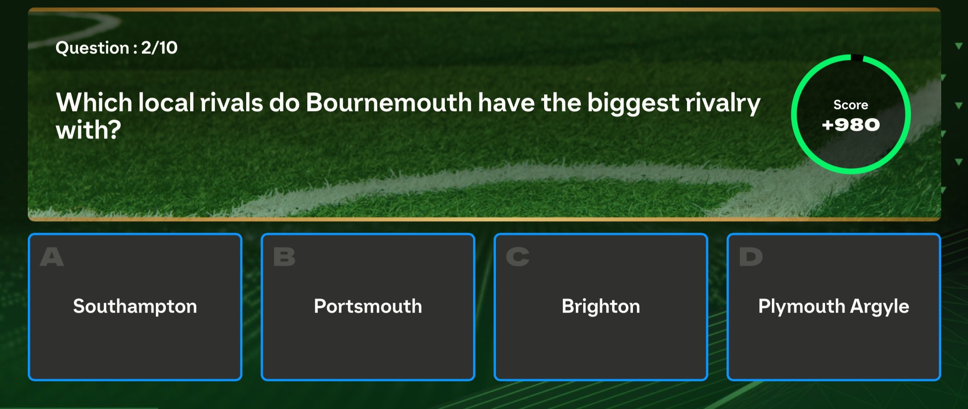 Question: 2/10 Which local rivals do | StudyX