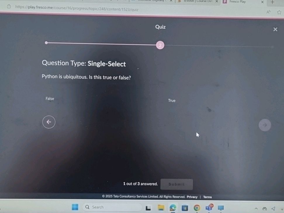 Question Type: Single-Select Python is