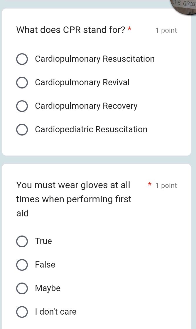 What does CPR stand for? Cardiopulmonary | StudyX