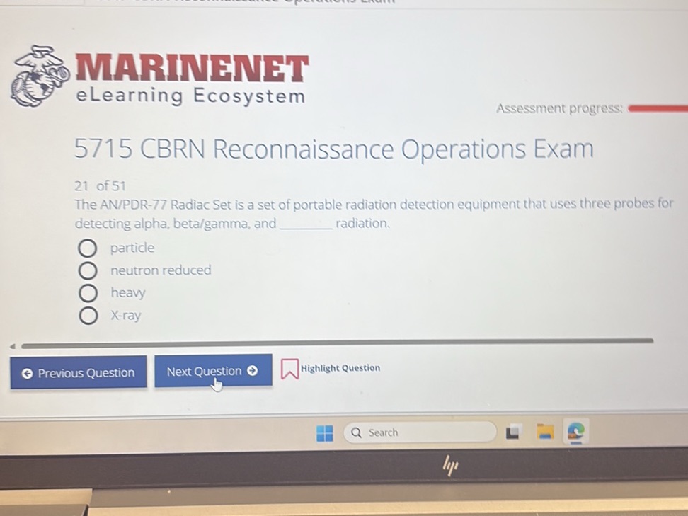 The AN/PDR-77 Radiac Set is a set of | StudyX