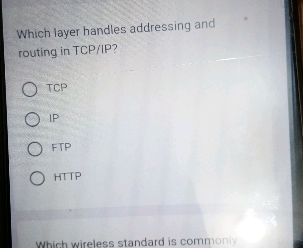 Which layer handles addressing and routing | StudyX