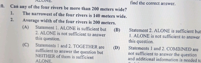 10. Can any of the four rivers be more than | StudyX