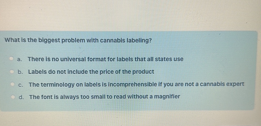 What is the biggest problem with cannabis | StudyX