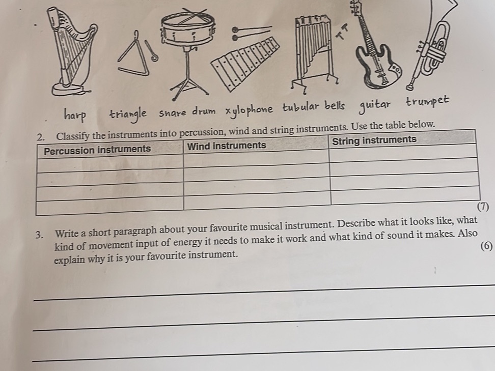 The image displays various musical | StudyX