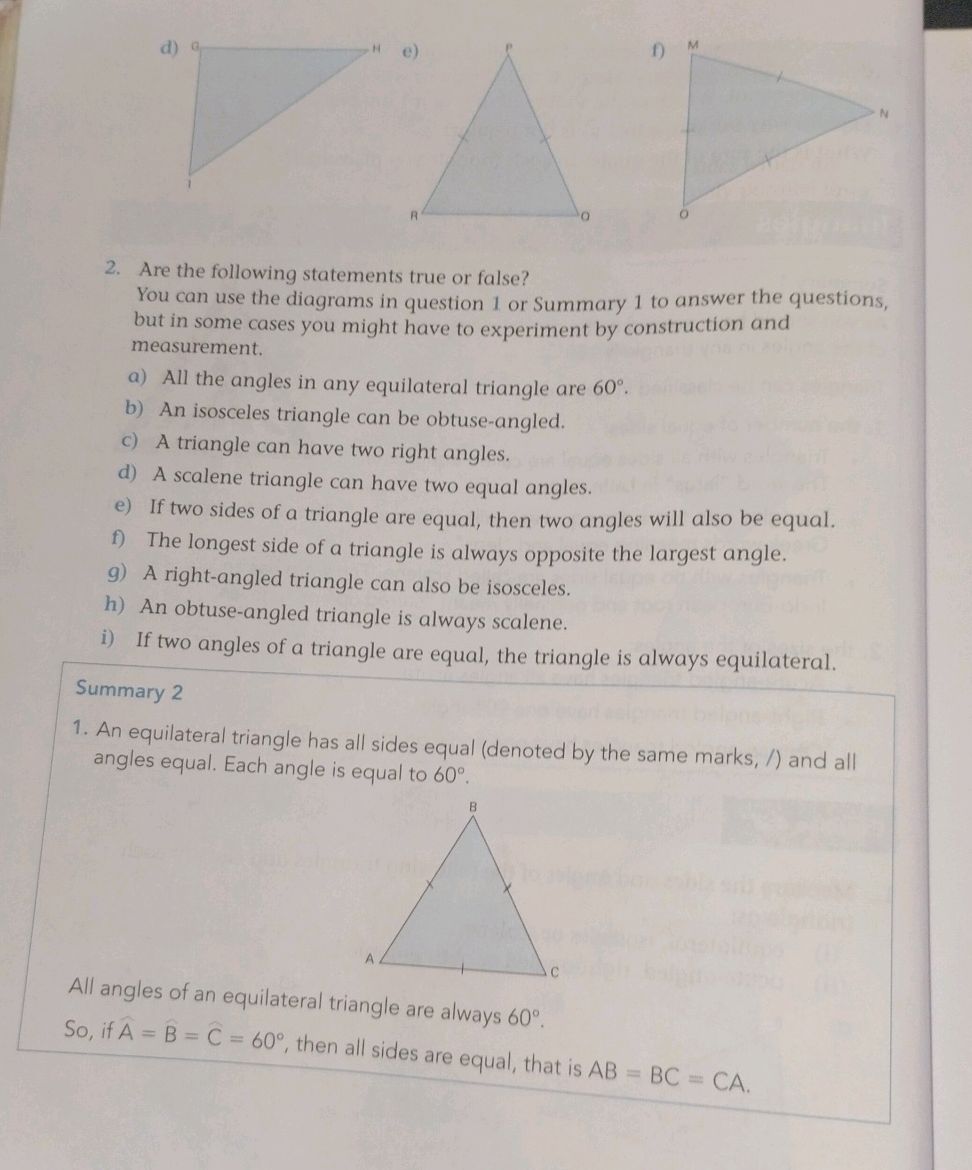 2. Are the following statements true or | StudyX