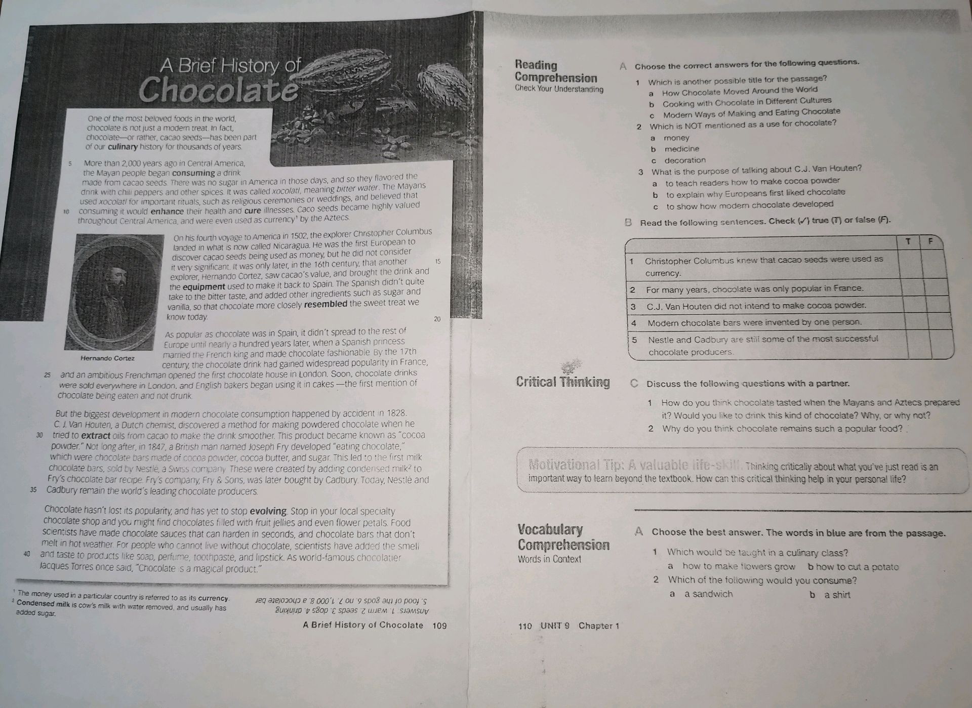 A Choose the correct answers for the | StudyX