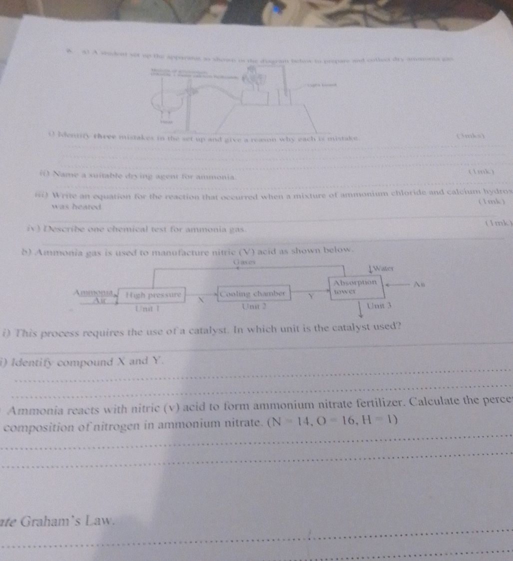 a) A student set up the apparatus as shown | StudyX