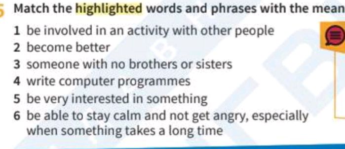 5 Match the highlighted words and phrases | StudyX