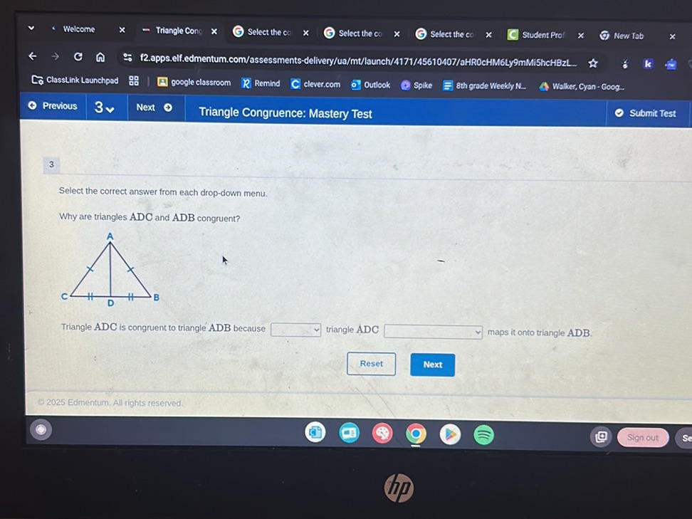 Select the correct answer from each | StudyX