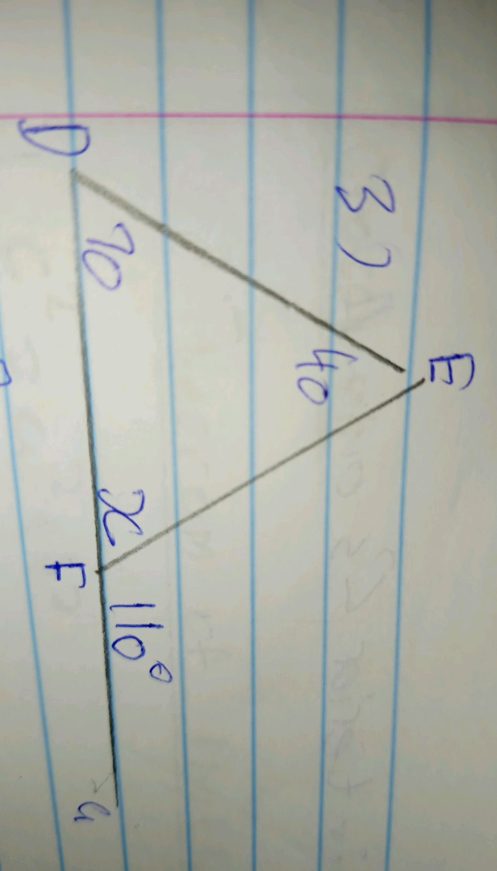 In triangle DEF, angle D = 32 degrees, angle | StudyX