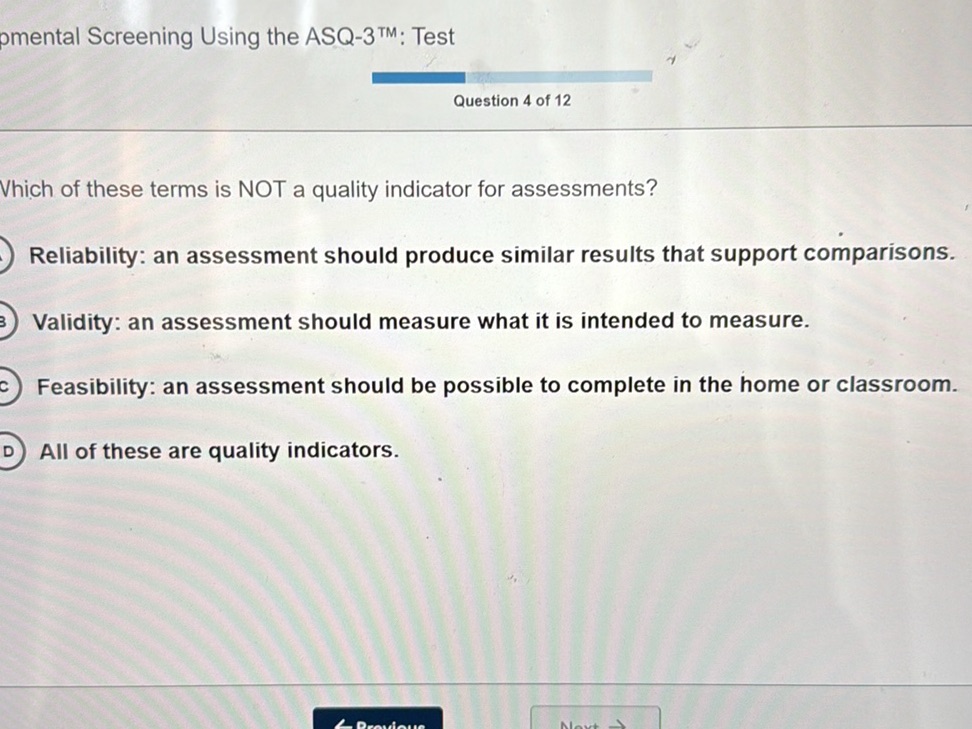 pmental Screening Using the ASQ-3 ${ }^{ | StudyX