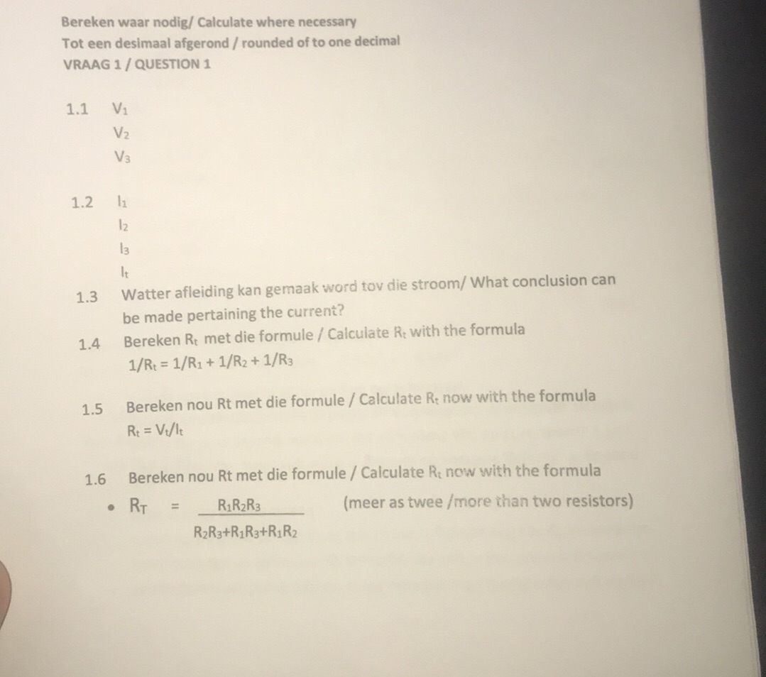 Bereken waar nodig/ Calculate where | StudyX