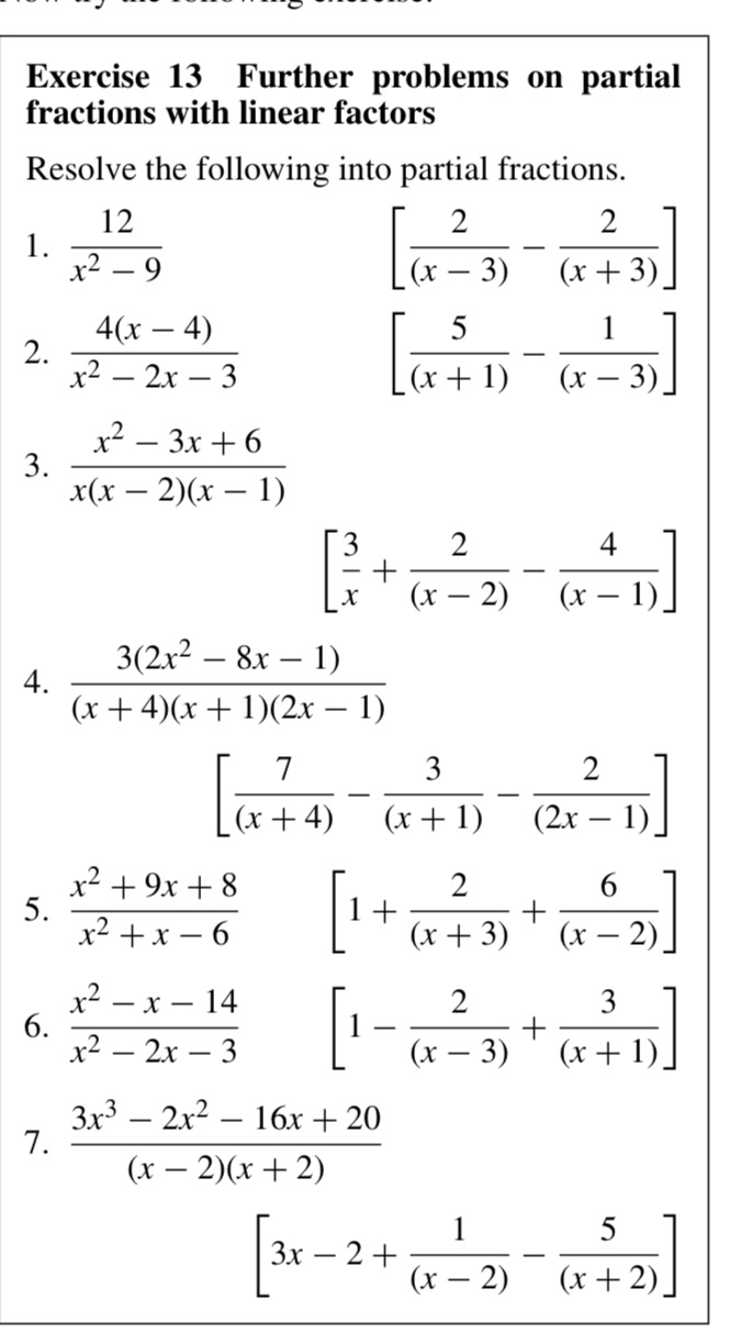 Exercise 13 Further problems on partial | StudyX