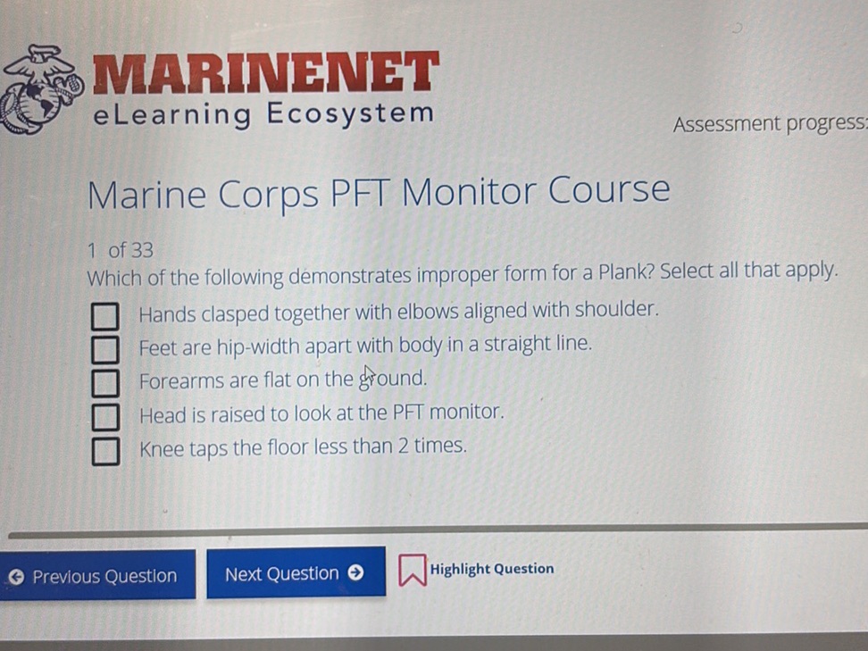 MARINENET eLearning Ecosystem Assessment