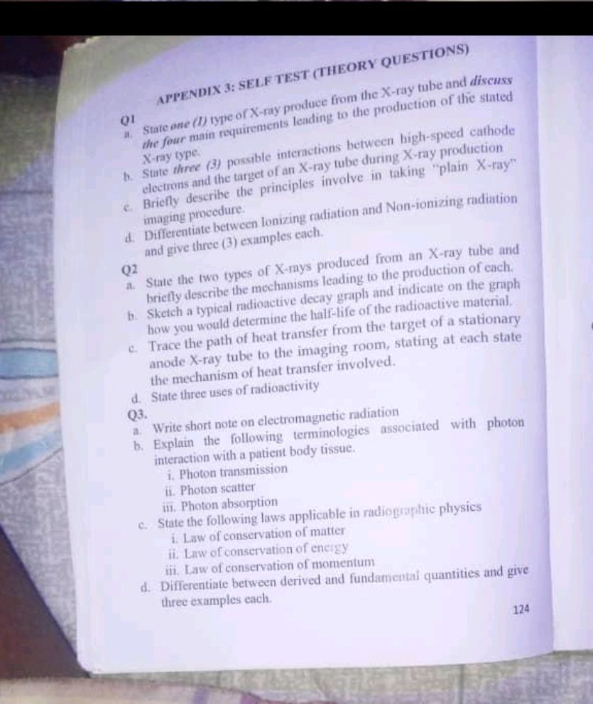 APPENDIX 3: SELF TEST (THEORY QUESTIONS) Q1 | StudyX