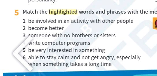5 Match the highlighted words and phrases | StudyX
