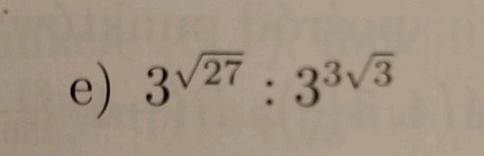 Simplify the expression 3 * sqrt(27) : 3^(3 | StudyX