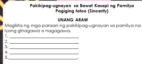 Pakikipag Ugnayan Sa Bawat Kasapi Ng Pamilya Studyx