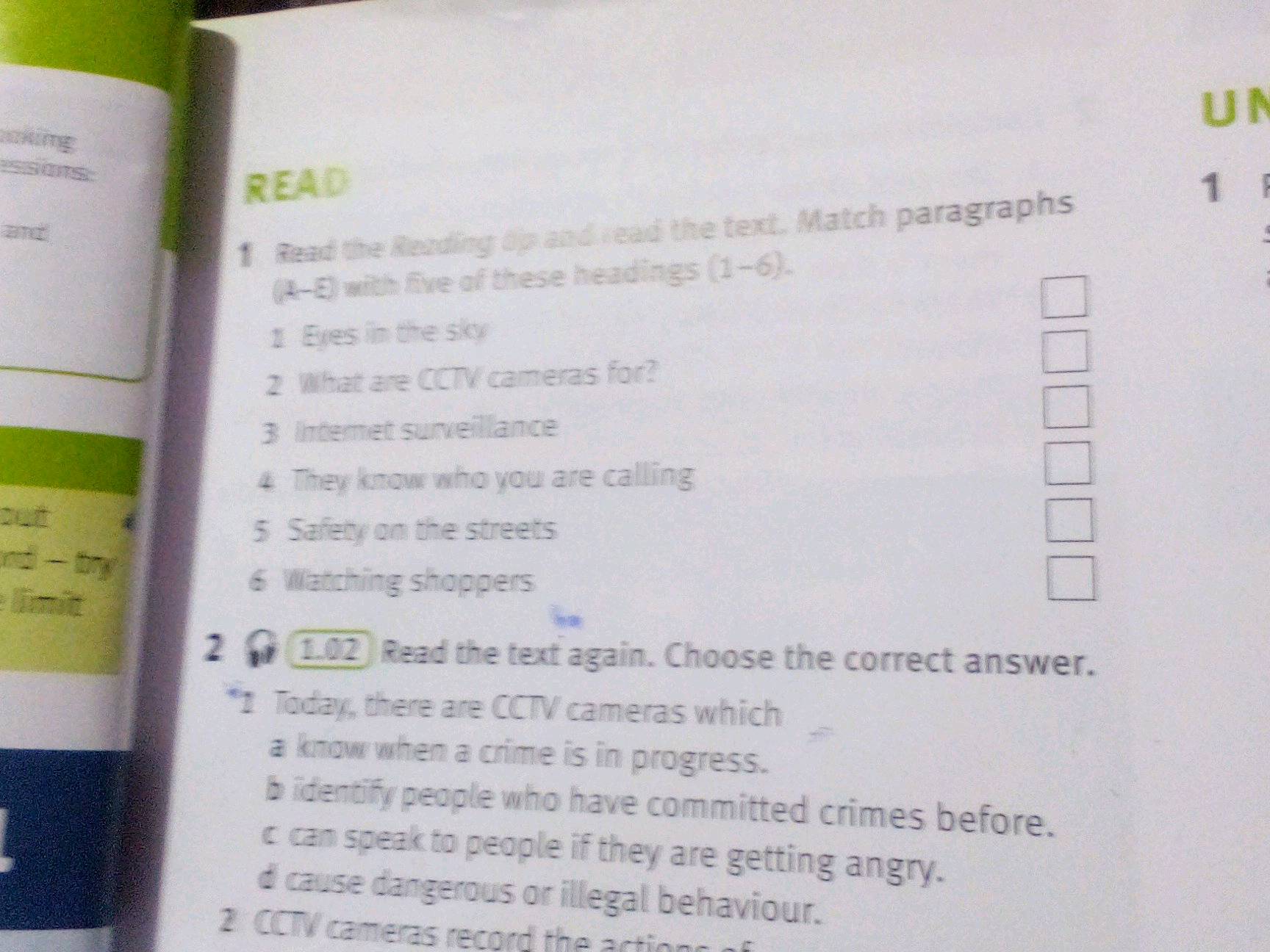 READ 1. Read the Reading dip and read the | StudyX