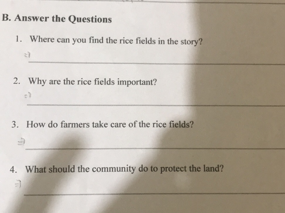 Rice Faq B. Answer the Questions 1. Where can you | StudyX