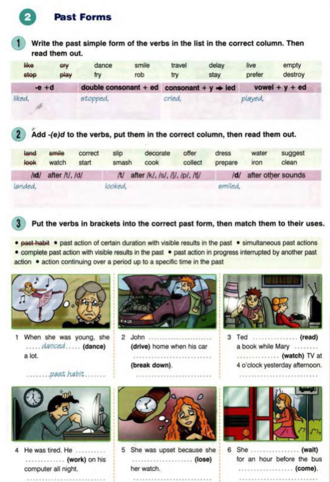 1 Write the past simple form of the verbs in | StudyX