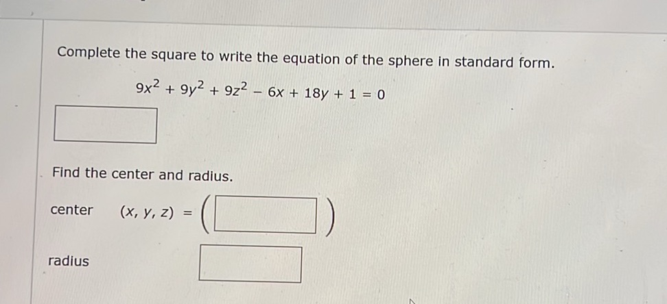 Square Writing Math Complete the square to write the equation of | StudyX