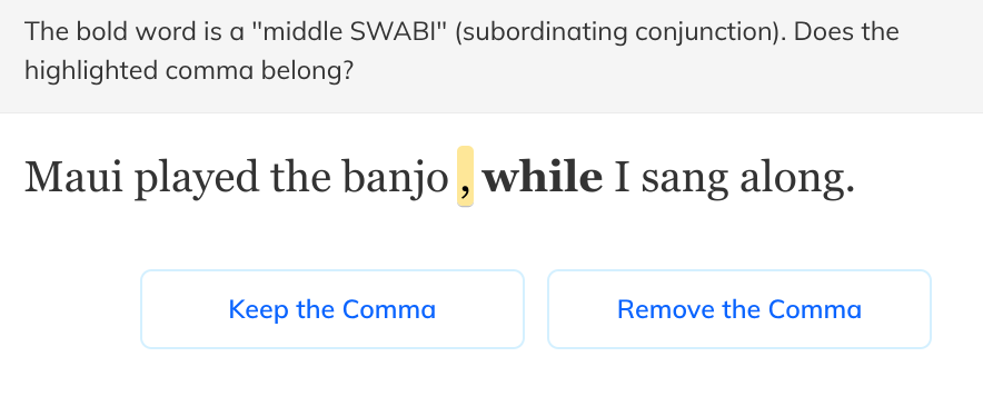 The bold word is a middle SWABI | StudyX