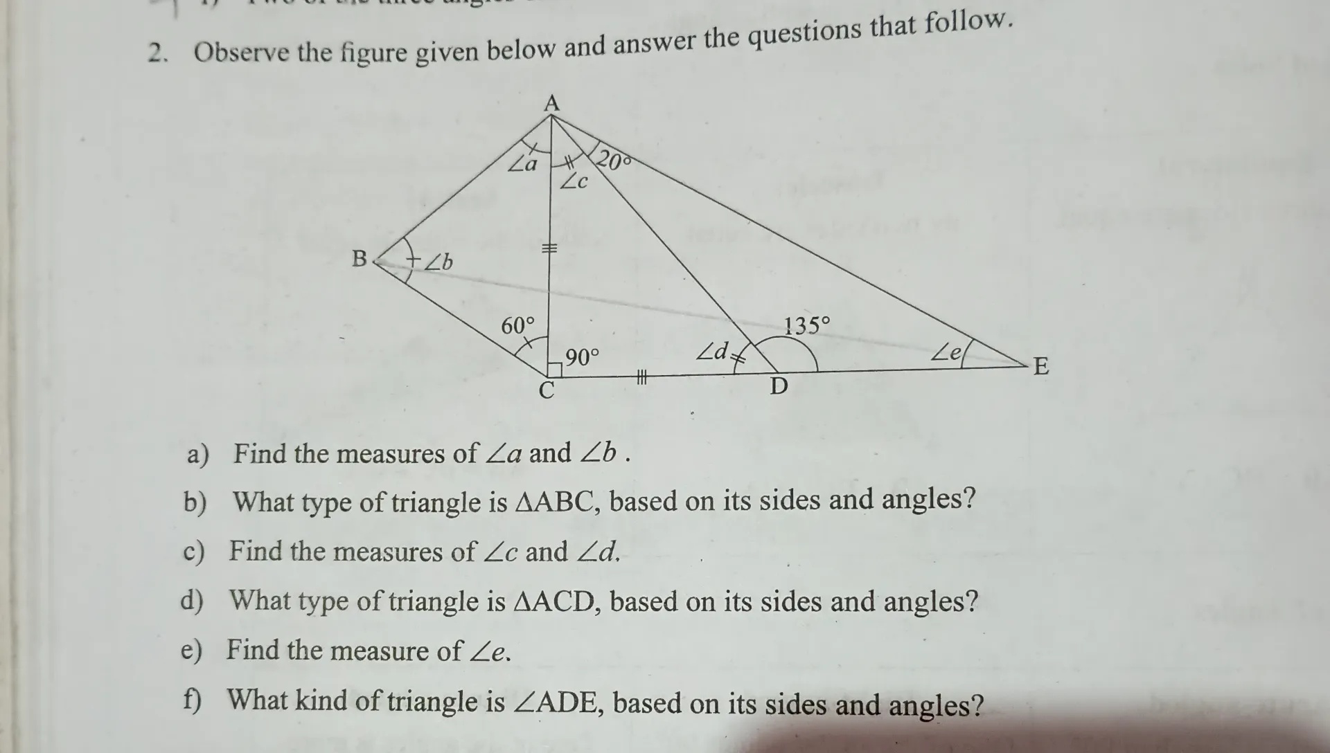 2 Observe the figure given below and answer | StudyX