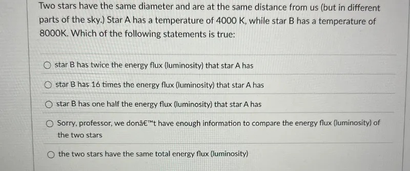 Two stars have the same diameter and are at