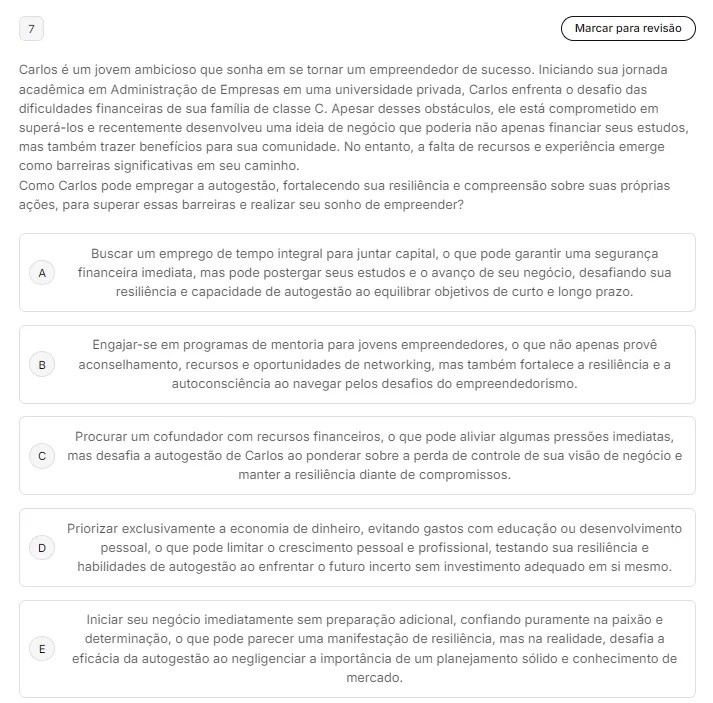 Carlos um jovem ambicioso que sonha em se | StudyX
