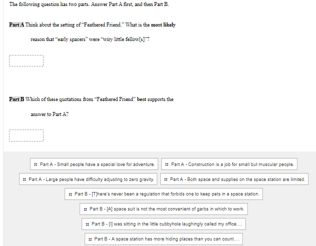The following question has two parts Answer