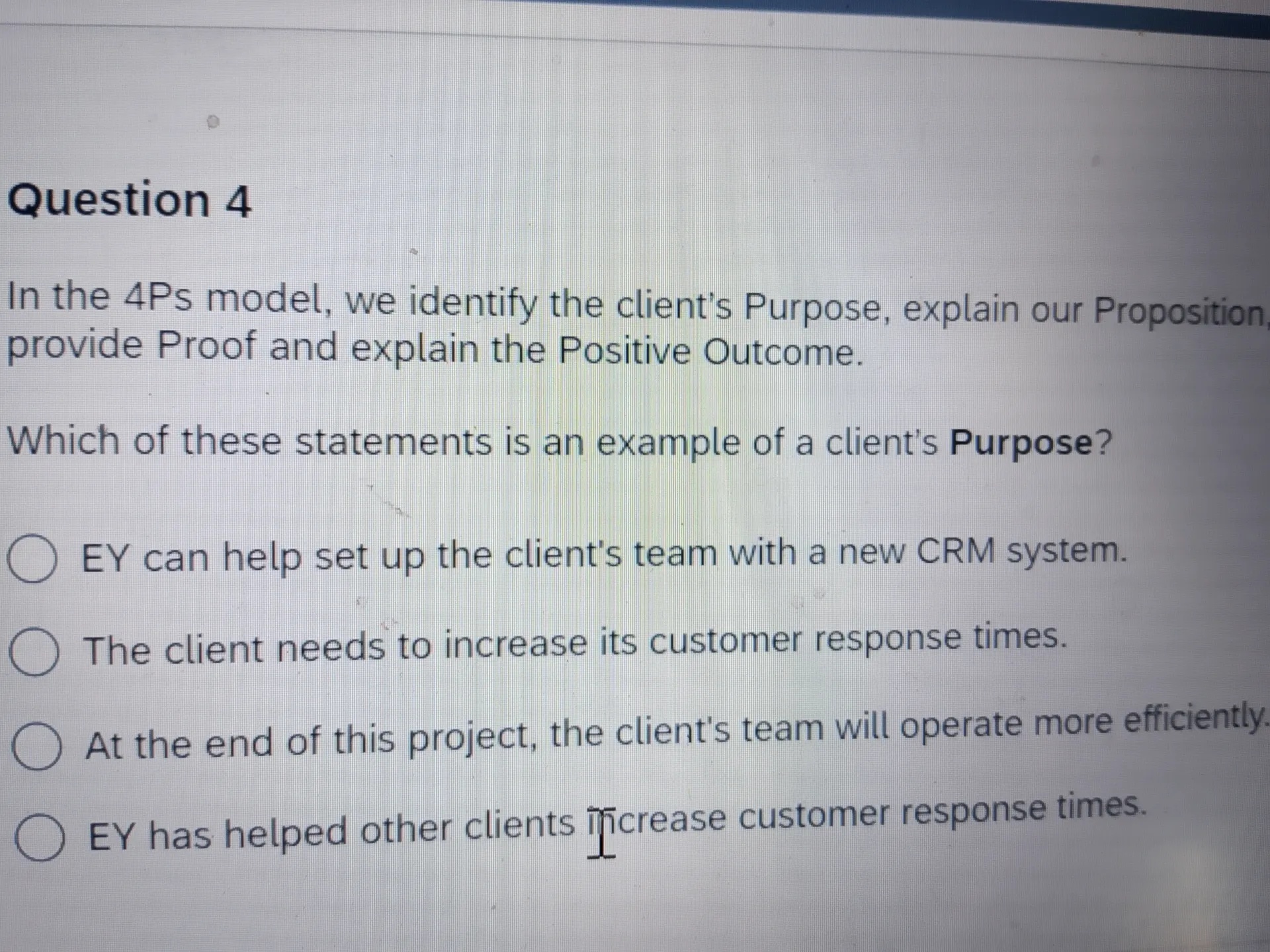 Question 4 In The 4ps Model We Identify The Studyx