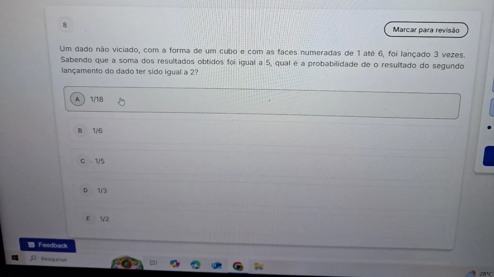 Um dado no viciado com a forma de um cubo e