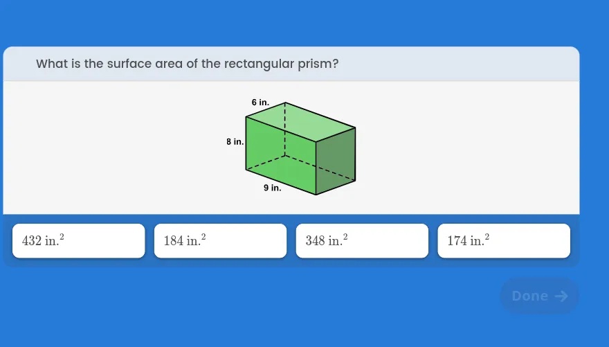 What is the surface area of the rectangular