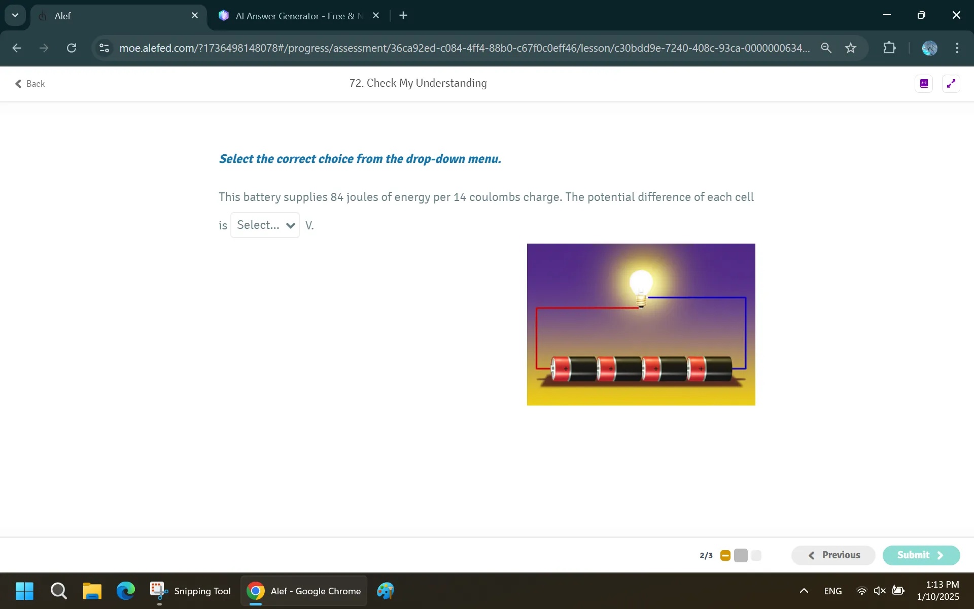 Select the correct choice from the drop-down | StudyX