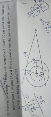 29 There are two concentric circles with | StudyX