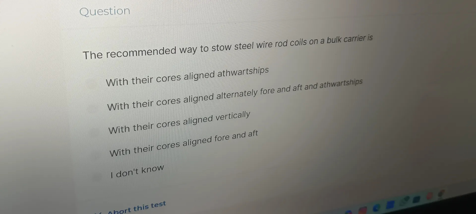 The recommended way to stow steel wire rod | StudyX