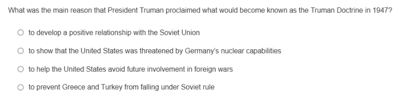 What was the main reason that President | StudyX
