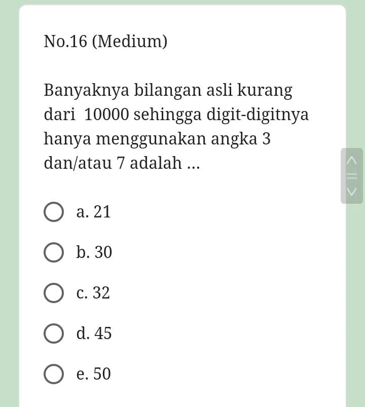 No16 (Medium) Banyaknya bilangan asli kurang | StudyX