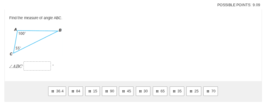 Find the measure of angle ABC. [asy]
